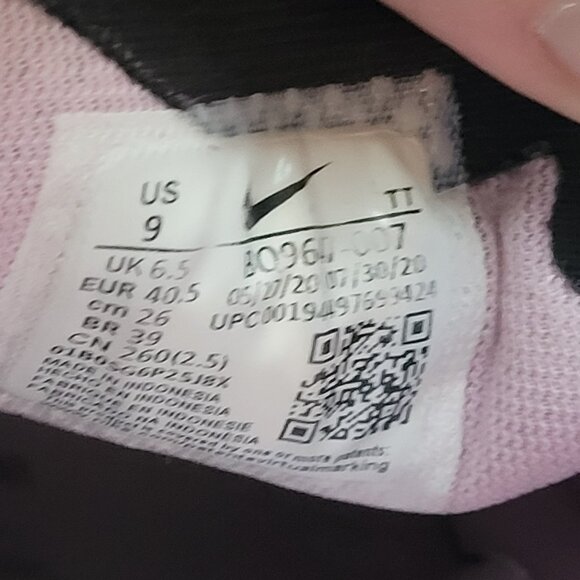 Nike Women's Air Zoom Pegasus 37 Black and Artic Pink Size 9 - Picture 10 of 10